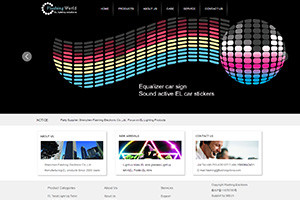 外贸网站开发, Flashing Electronic_响应式外贸网站建设